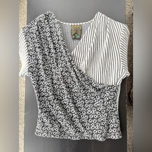 Business Casual Wrap-Around Top